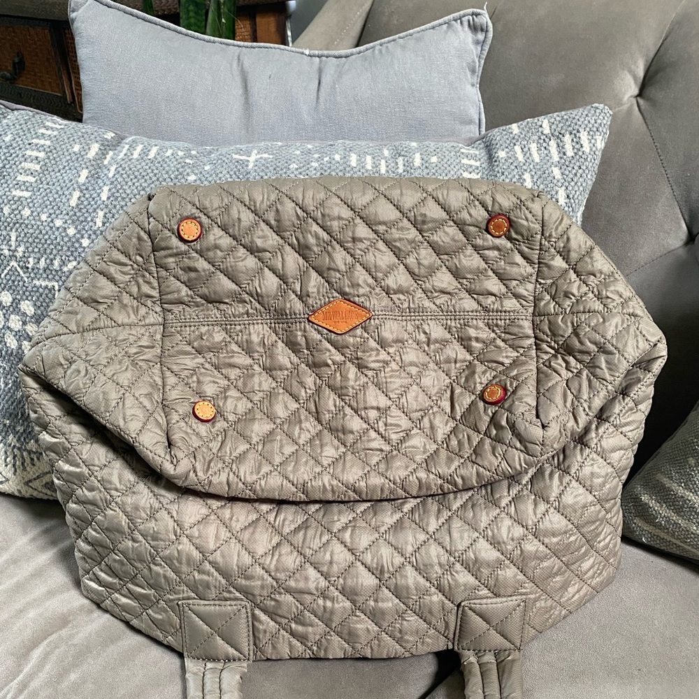 MZ Wallace Quilted Tan Tote - Picture 3 of 12